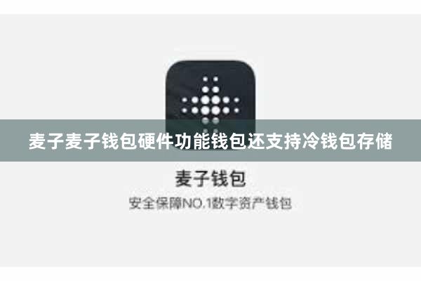 麦子麦子钱包硬件功能钱包还支持冷钱包存储