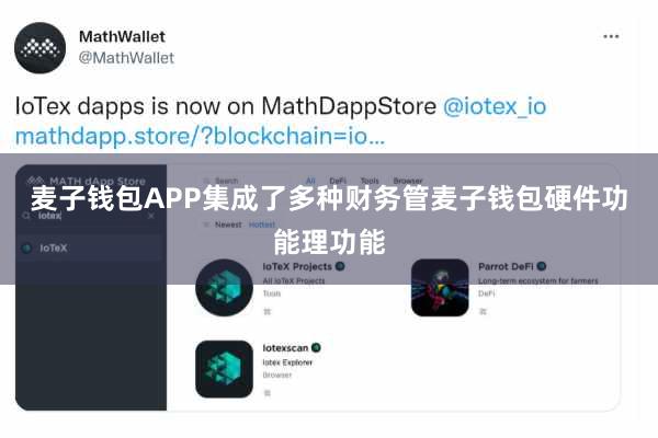 麦子钱包APP集成了多种财务管麦子钱包硬件功能理功能