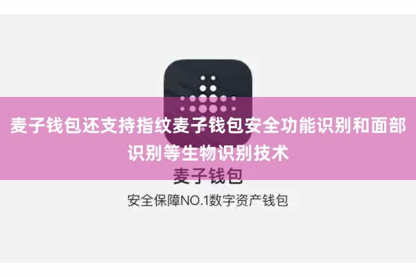 麦子钱包还支持指纹麦子钱包安全功能识别和面部识别等生物识别技术