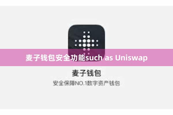 麦子钱包安全功能such as Uniswap