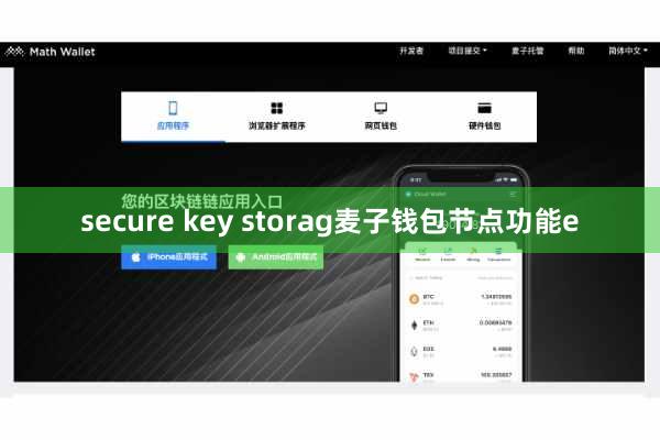 secure key storag麦子钱包节点功能e