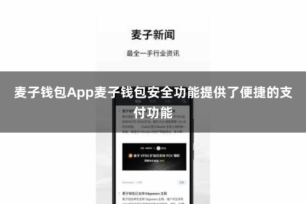 麦子钱包App麦子钱包安全功能提供了便捷的支付功能